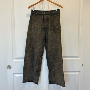 Universal Thread Sailor Wide Leg Velvet Style Dark Gray Pants Size 8R